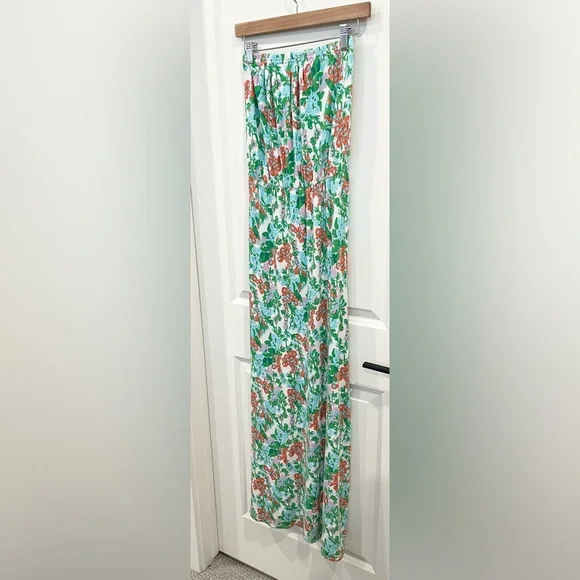 Lilly Pulitzer Marlisa Mini Bee In Your Bonnet Floral Jersey Maxi Dress Women XS - Picture 3 of 11